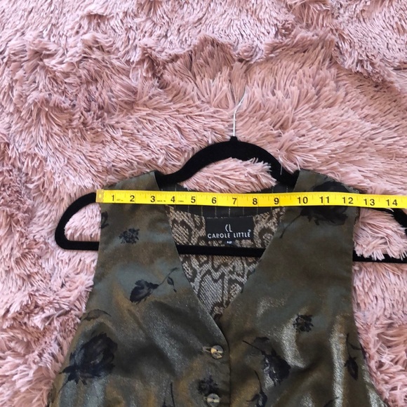 Carol little vest sz 12 leopard pinstripe grey - Picture 14 of 14